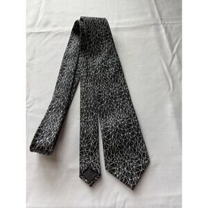 Spiffster Necktie Geometric‎ Pattern Business Casual Black White